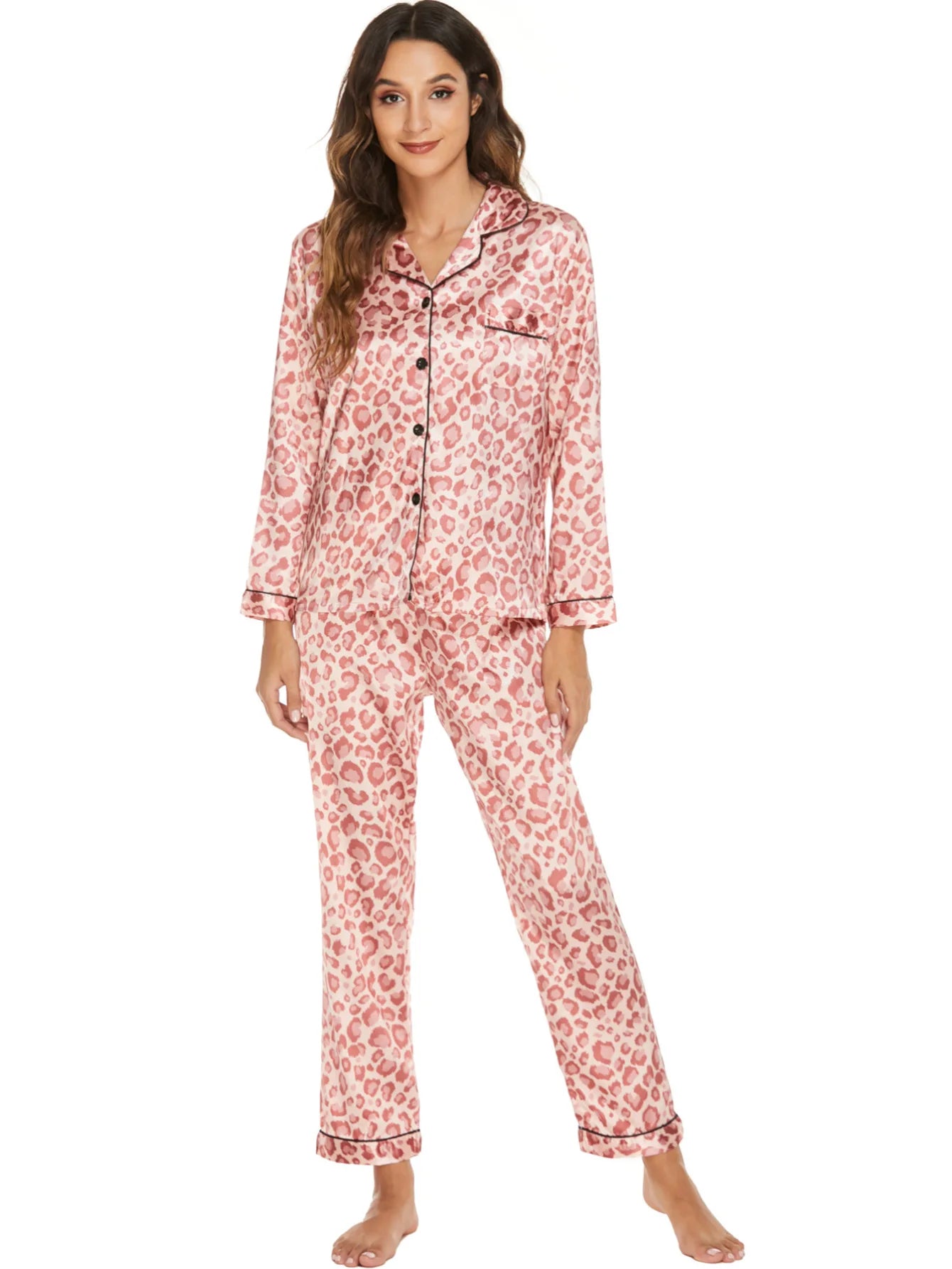 New Pajamas 2024 - Feminine Long Sleeve Satin Silk