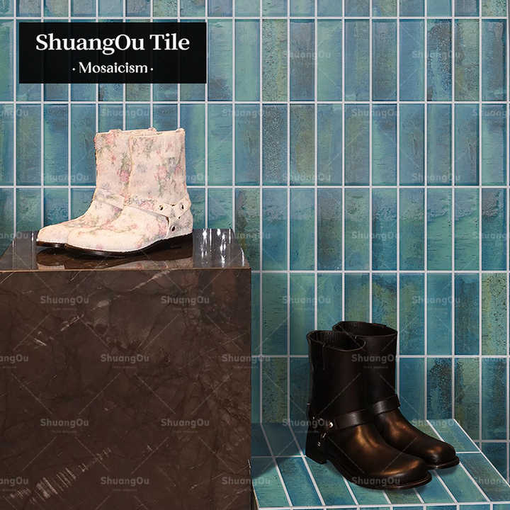 Wholesale Bathroom Restaurant Bar Hotel Wall Background Mosaic Tiles Aurora Serie Shoes Clothing Shopping Mall Decorative Wall Tiles 