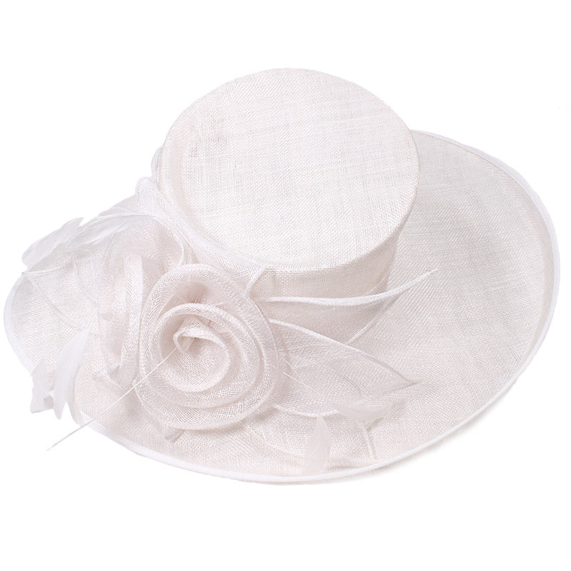 Mũ Derby Vành Rộng Nữ Chất Liệu Sinamay, Dùng Cho Tiệc Cưới/Nhà Thờ, Giá Rẻ Bán Sỉ - Daisan Mart