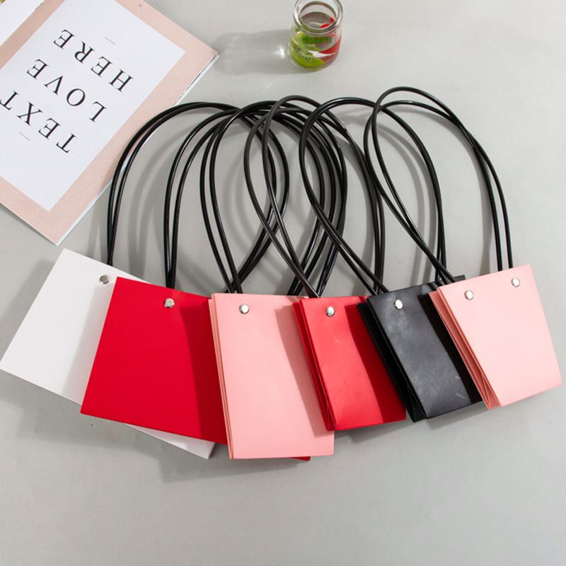 Bán Sỉ Túi Quà Bằng Giấy Bìa Kraft Nâu Cỡ Nhỏ Có Quai Xách, Thiết Kế Tùy Chỉnh, Dùng Đựng Bó Hoa, Đồ Thủ Công, Nến