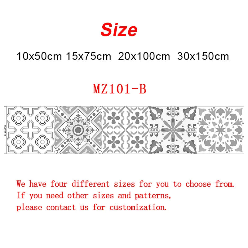 10cm/15cm/20cm/30cm Wall Tile Transfers Stickers for Kitchen Floor Stairs Diy Mural Self-adhesive Waterproof Vinyl Wall Paster