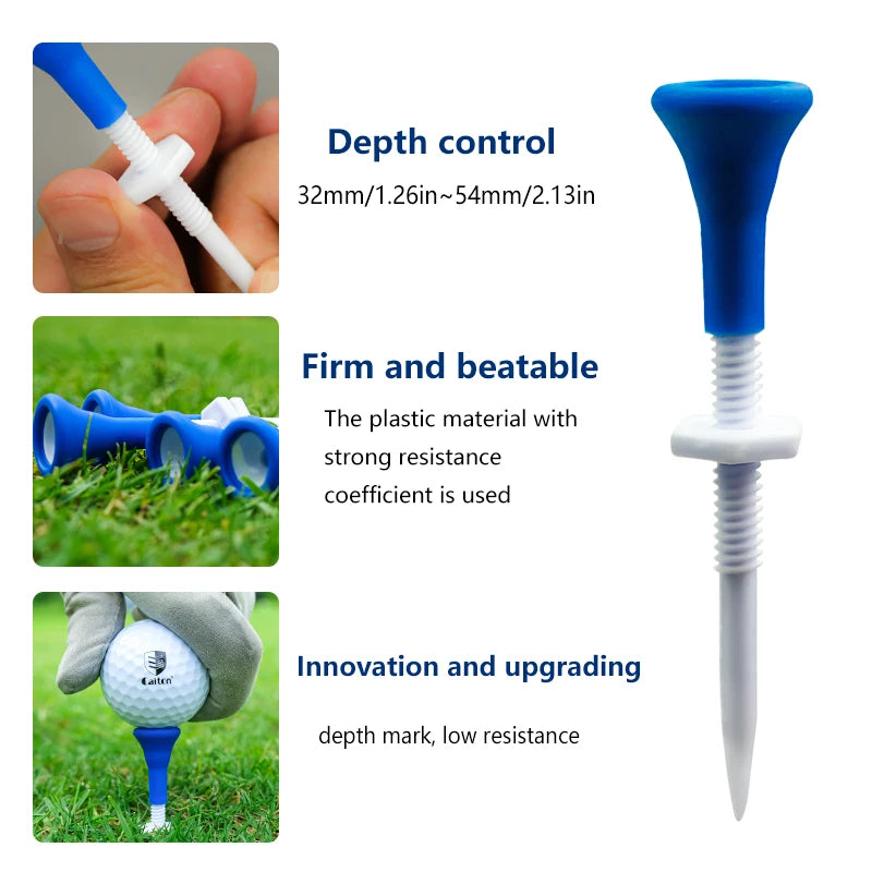 54mm Reusable Adjustable Magnetic Plastic Golf Tee