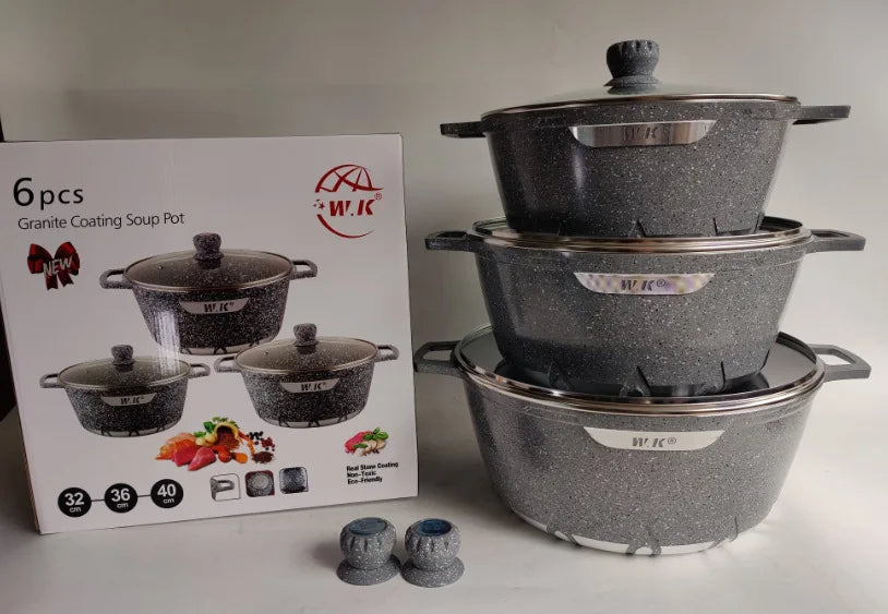 Bộ Nồi Kiểu Kiếm 6 Món Granite Hiện Đại Trung Đông - Daisan Mart