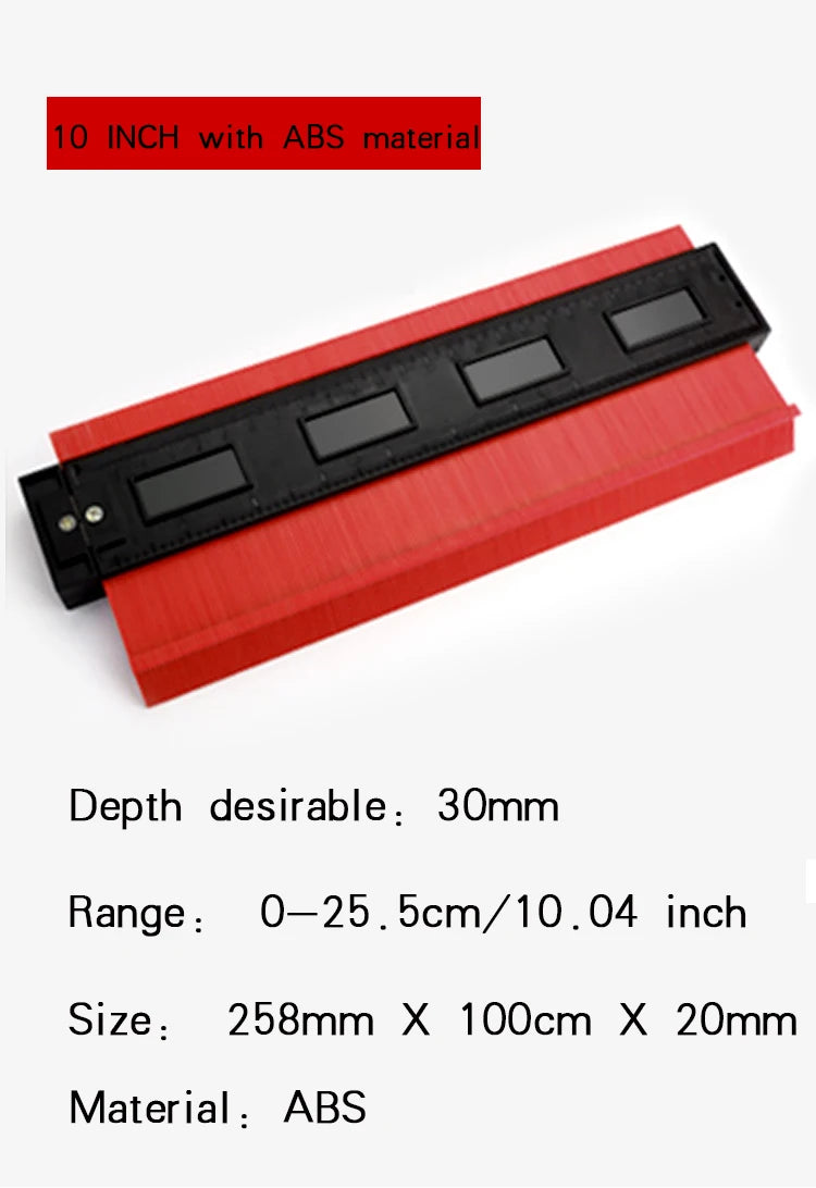 Shape Contour Gauge Measuring Tool Adjustable Lock Ceramic Tiling Tile Table Corner Profile Cutting Tool Contour Copy Duplicator
