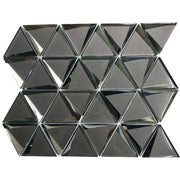 Glass Mosaic Tiles, Gray Triangle Color, Wall Art