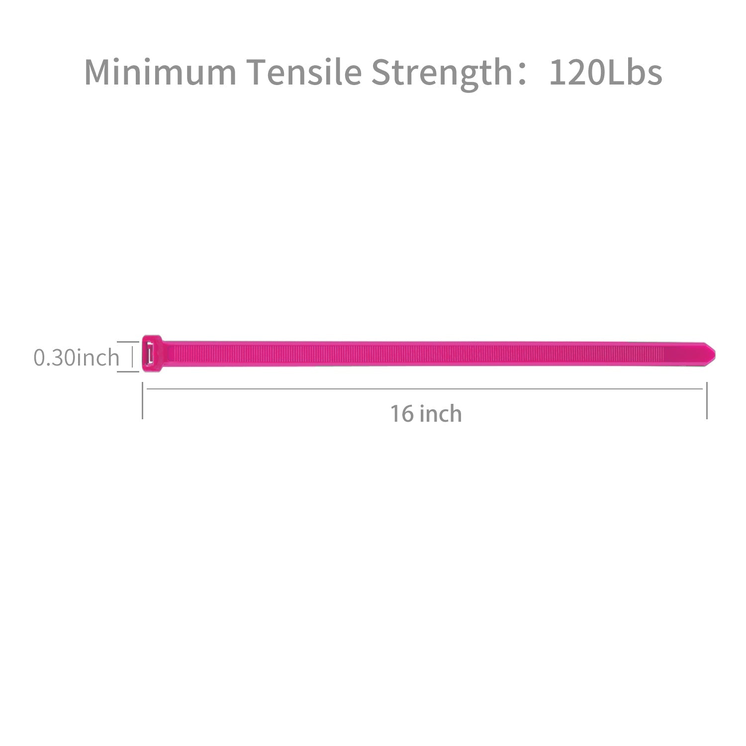 Pink nylon 66 self-locking cable tie good discount 7.6*400mm anti-UV plastic PA66 