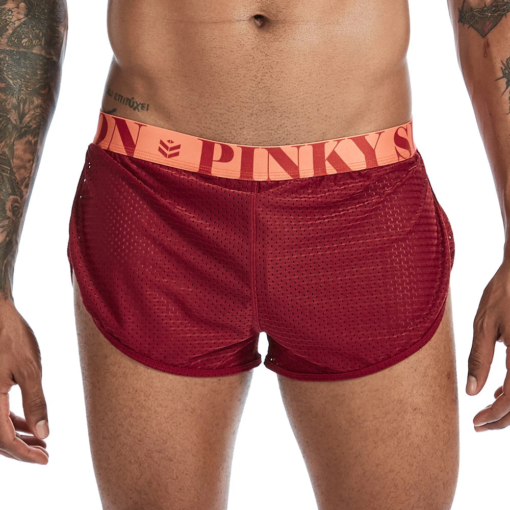 Quần Đùi Nam Mũi Tên Mỏng Mùa Hè - Trắng Đen Mesh