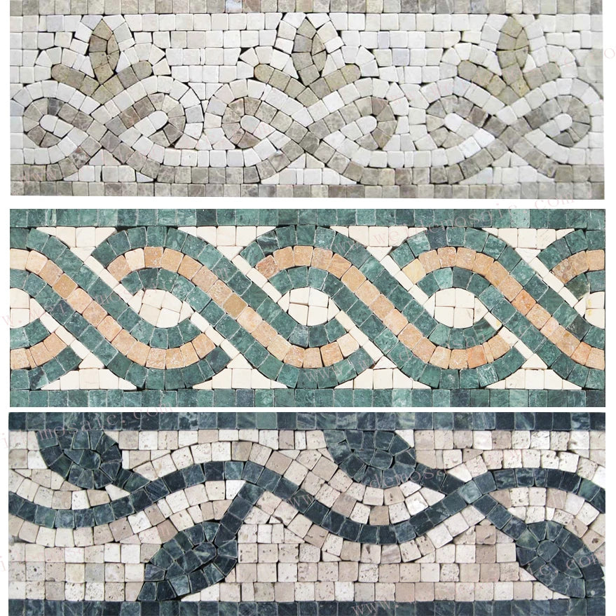 Viền Trang Trí Đá Marble & Mosaic Weide Đơn Giản
