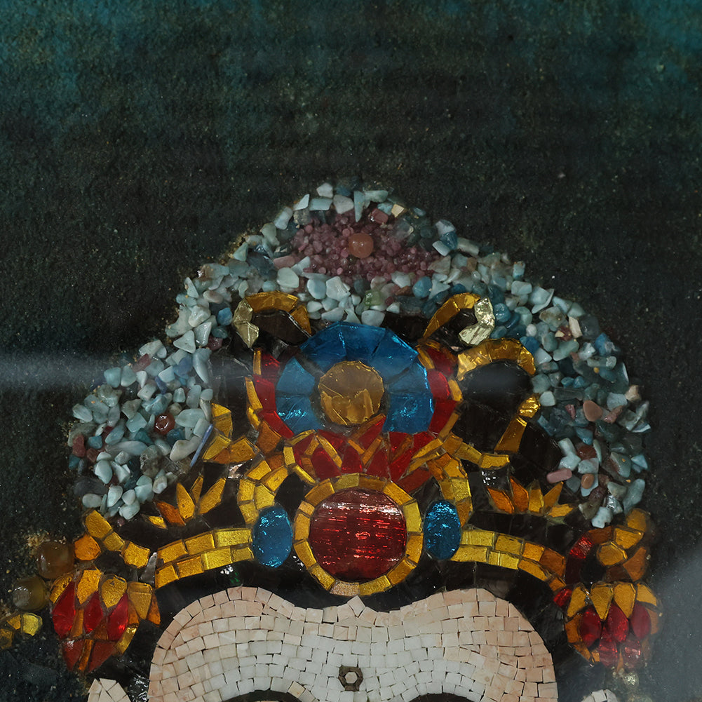 Painting of Tuy Chinh Religious Statue in Orange Stone