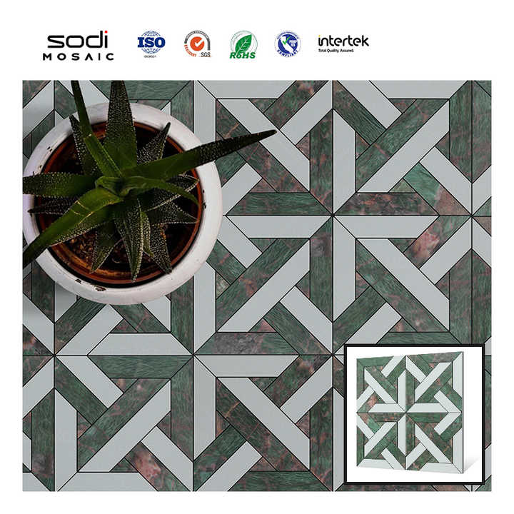 Colorful self adhesive kitchen wall tiles, peel and stick mosaic tiles 