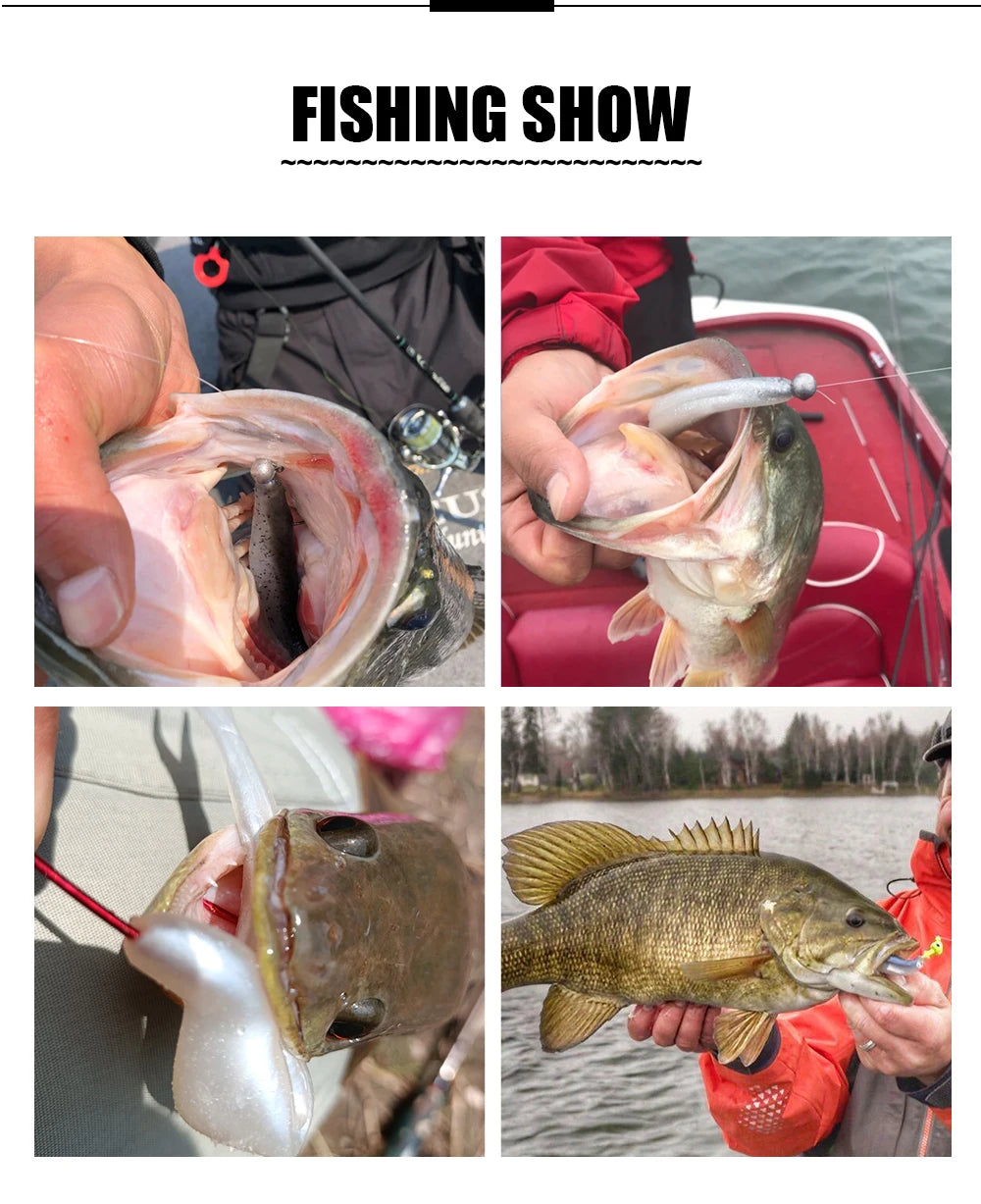 Rosewood Jerk Shad TPR Floating Soft Bait Fishing Lure Drop Shot Jerk Bait Minnow Use Jighead For Sea Fishing Perch Zander Bass