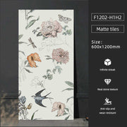 French Carved Flower Ceramic Tiles All Porcelain Wall Panels Ceramic Tiles For Kitchen Bathroom And Dining Room