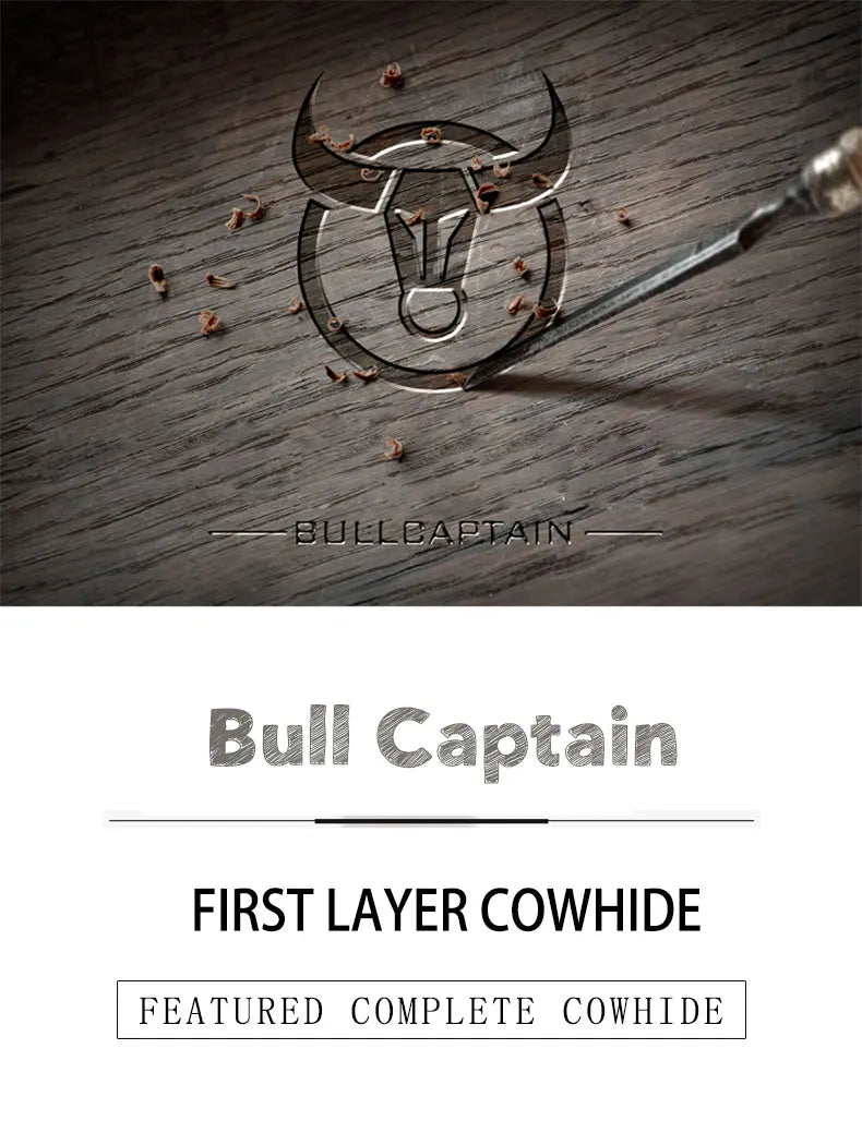 Thắt Lưng Nam Đẳng Cấp BULLCAPTAIN Retro Pin Classic