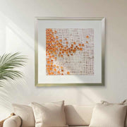 JZ large wall art framed abstract home decor art 3d painting multimedia custom art 