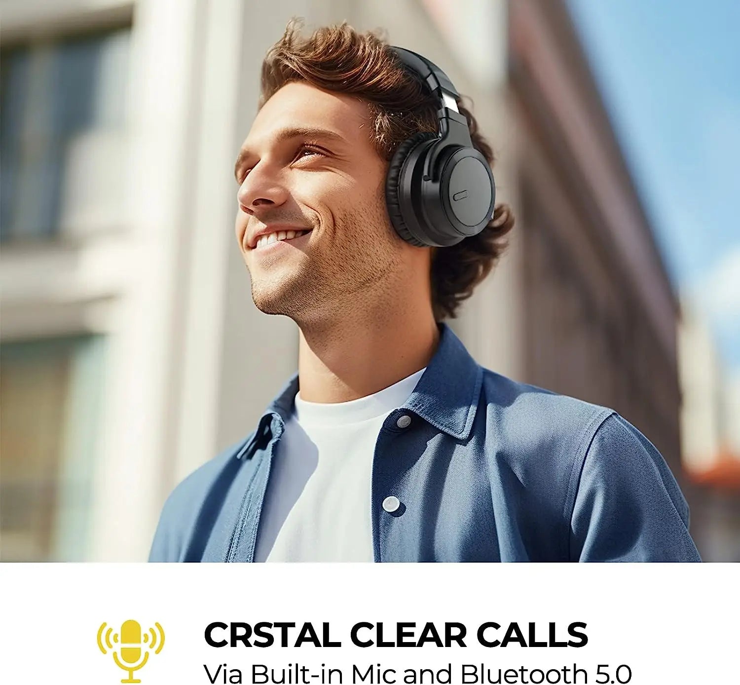 Bluetooth 5.4 Noise Cancelling Headphones, Gaming Standard Sound