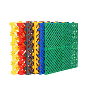 Colorful anti-slip modular PP plastic garage floor tiles size 40*40*2cm for Carbeauty 
