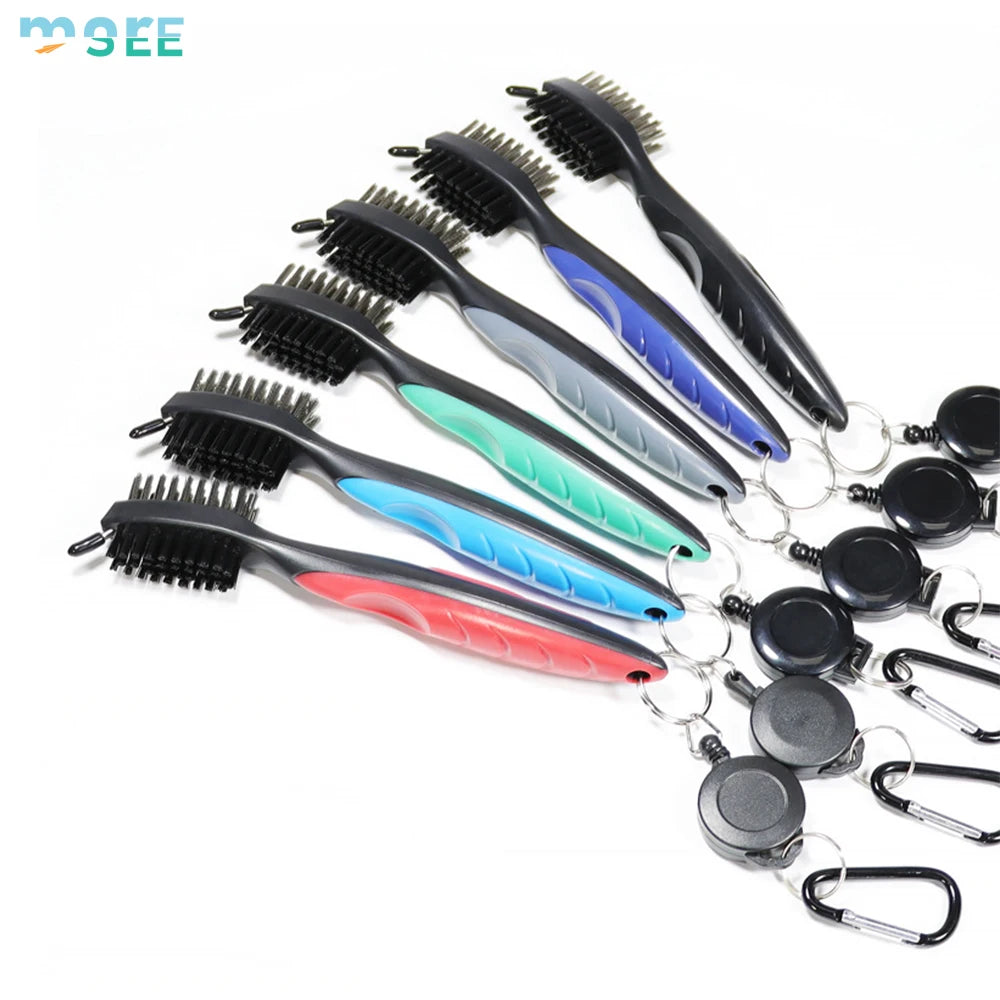 2Ft Retractable Cord &amp; SeeMore Golf Brush with Aluminum Hook