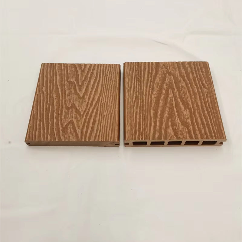 Anti-slip, waterproof outdoor wood plastic flooring, modern teak chocolate color 