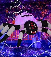 5FT LED Spider Lamp Unique Garden Halloween Decoration