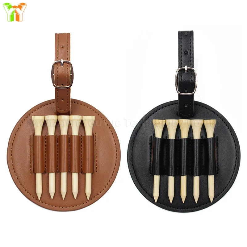 Thẻ Da Golf Đính Kèm Đựng Tee - Quà Tặng Phụ Kiện Nam