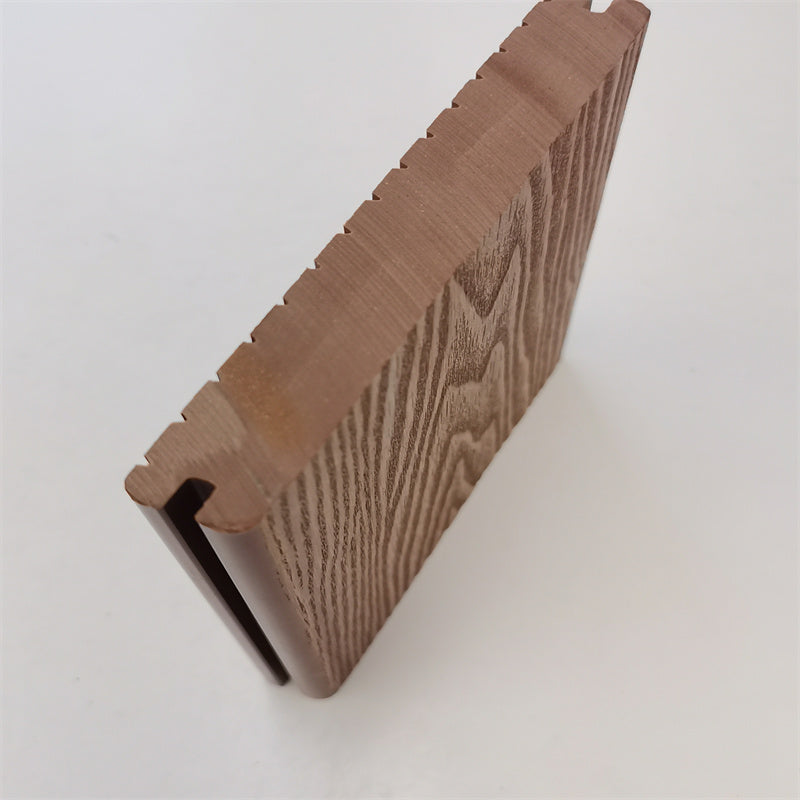 Outdoor wood plastic flooring custom color, solid hole, waterproof 