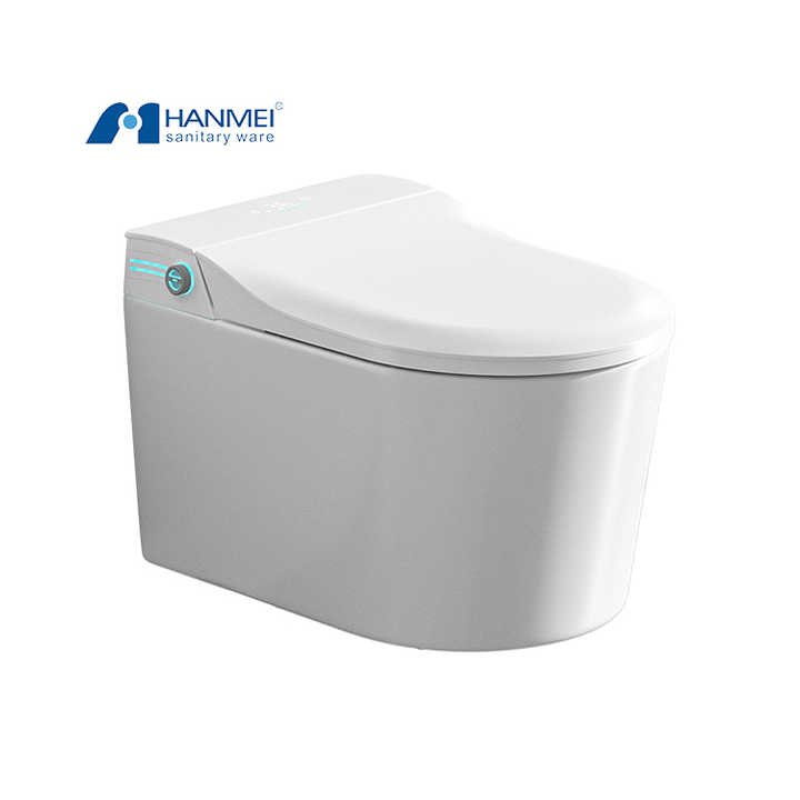 Hotel bathroom, remote control toilet, toilet with UV light, automatic flush, electric heated toilet, smart bidet 