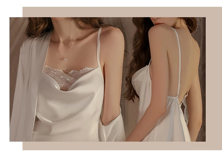 Váy Ngủ Ren Quyến Rũ Size Lớn Đơn Giản Ice Silk