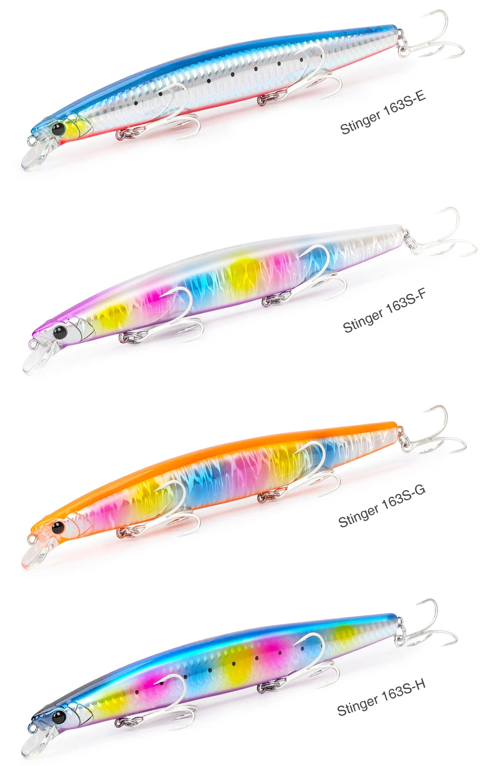 TSURINOYA 34.2g STINGER 163S Sinking Minnow 163mm Sea Fishing Lure Hard Artificial Pike Fishing Baits Tackle DW119