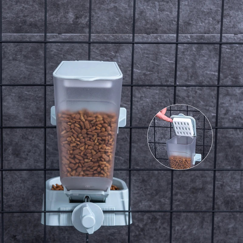 Automatic Pet Feeder Cage Hanging Bowl Water Bottle Food Container Dispenser For Puppy Cats Rabbit Birds Pet Feeding Product - Daisan Mart