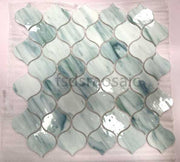 DS Modern Hexagon Glass Mosaic Tiles Kitchen Backsplash Living Room Interior for Bathroom Kitchen Using Wood Floor Design Style 