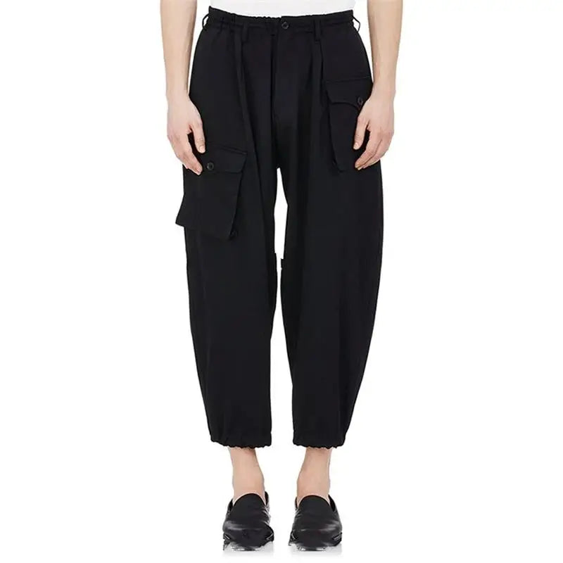 Quần Jogger Nam Đa Túi Phong Cách Sân Khấu Đen