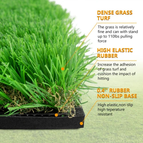 10x5FT 3-Hole Premium Indoor Outdoor Golf Practice Mat