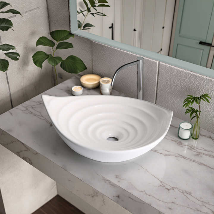 Wholesale ceramic countertop wash basin bathroom sink ceramic countertop art wash basin 