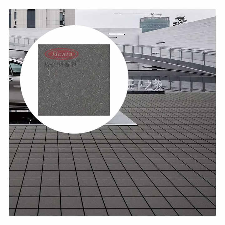 Modern antibacterial outdoor square ceramic tiles 200*200mm, 12mm thick, abrasion resistant, factory price at Plaza 