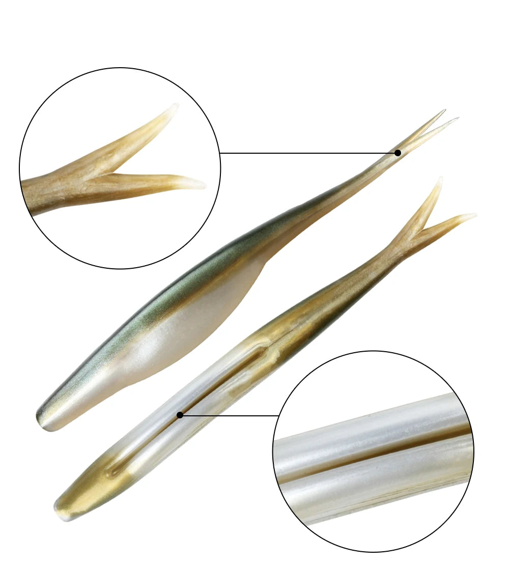 Rosewood Jerk Shad TPR Floating Soft Bait Fishing Lure Drop Shot Jerk Bait Minnow Use Jighead For Sea Fishing Perch Zander Bass