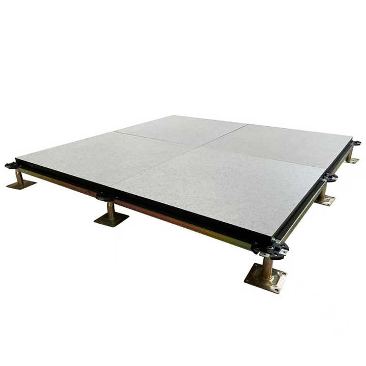Anti-static wood core floor tiles with aluminum bars for computer rooms and laboratories 