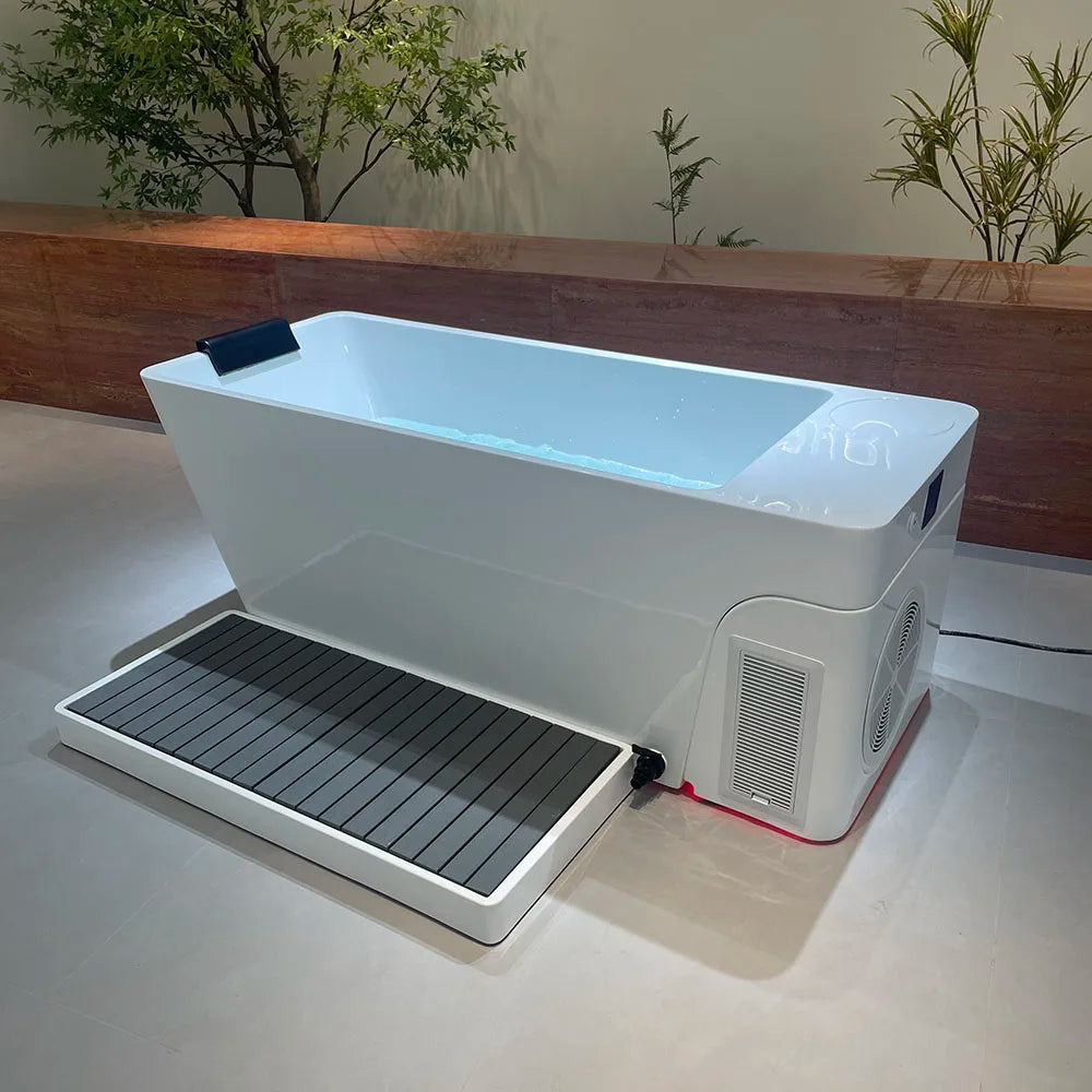 Acrylic Athlete Recovery Cold Plunge 1 HP Chiller WiFi APP Control Ice Bath Tub All-in-One - Daisan Mart