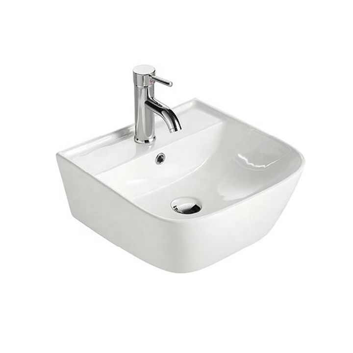 Small ceramic wall mounted wash basin 