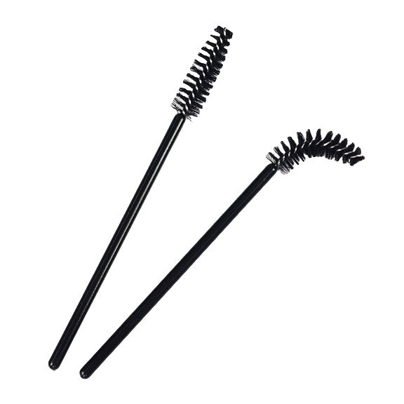 50 Disposable Mascara and Eyelash Extension Brushes with Convenient Eco-Friendly Plastic Handle 