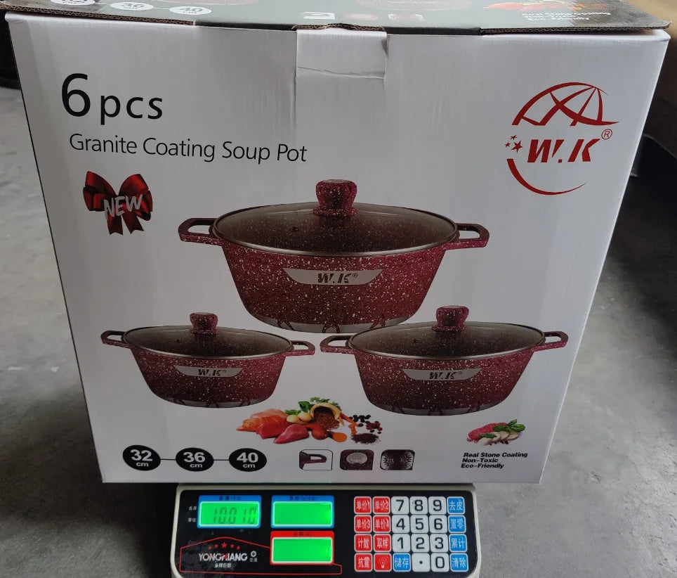 Bộ Nồi Kiểu Kiếm 6 Món Granite Hiện Đại Trung Đông - Daisan Mart
