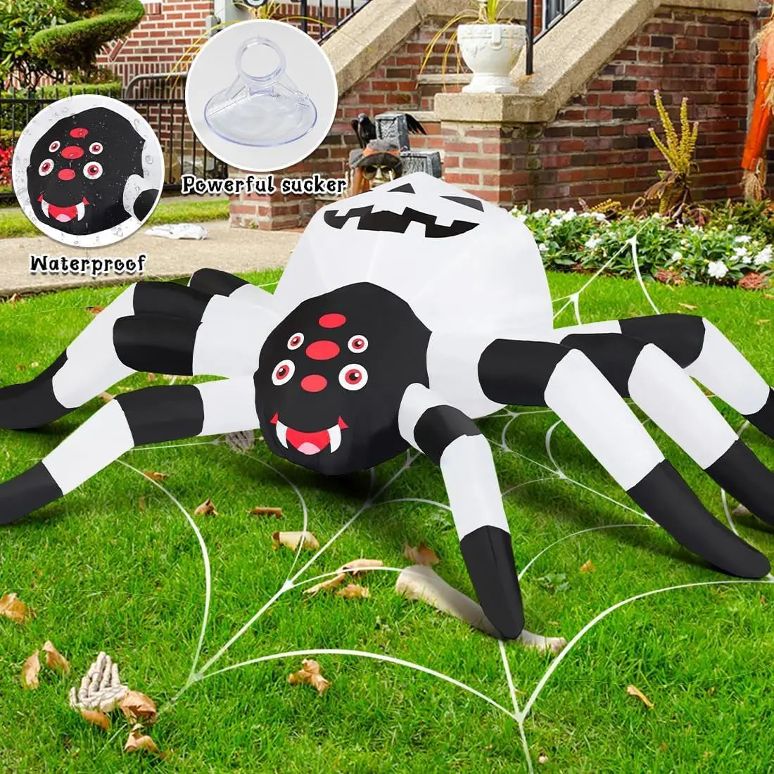 5FT LED Spider Lamp Unique Garden Halloween Decoration