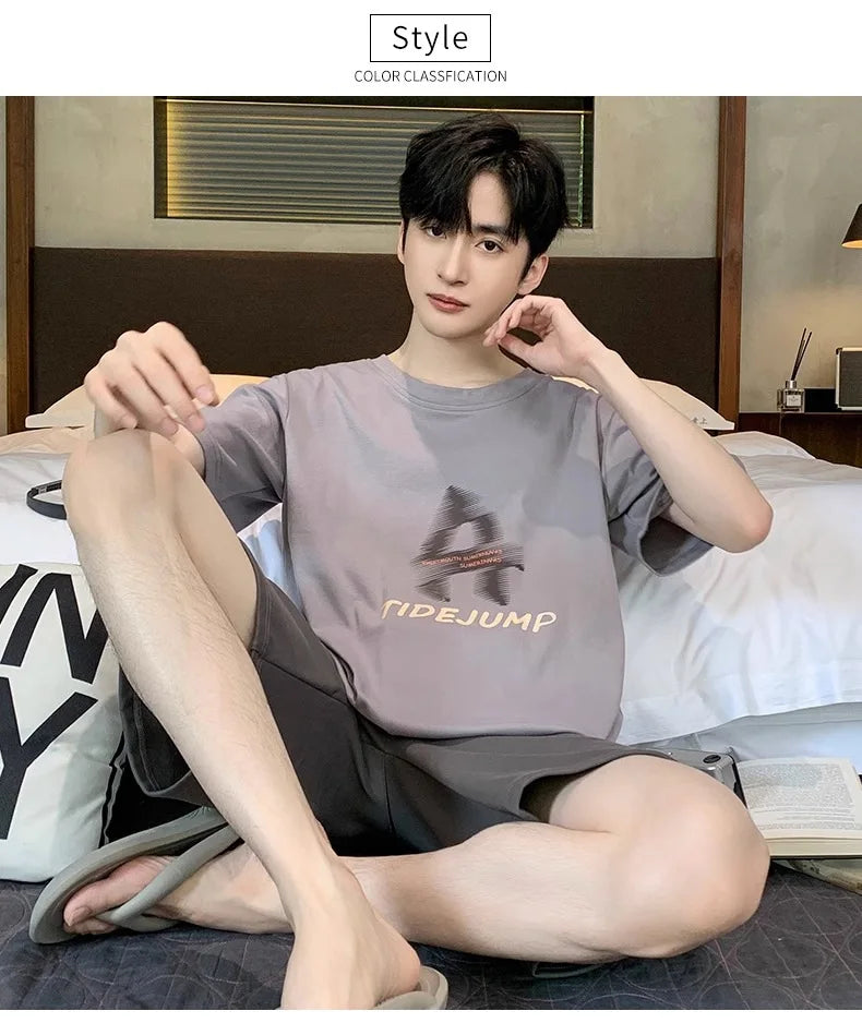 SAMWESTART Men's Modal Cotton Cool Summer Pajamas