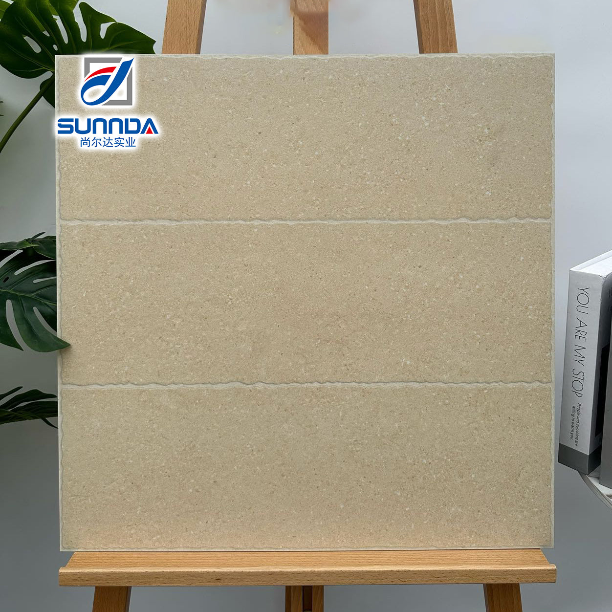 Gạch men mờ ngoại thất, đá thô, kiểu cổ điển, 600x600mm