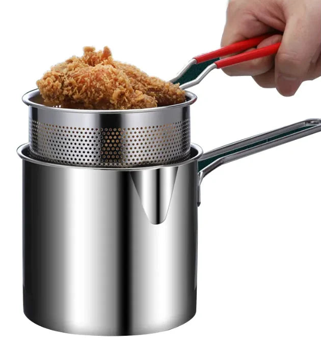 Nồi Lọc Dầu Inox Mini Đa Năng Cho Bếp Gia Đình