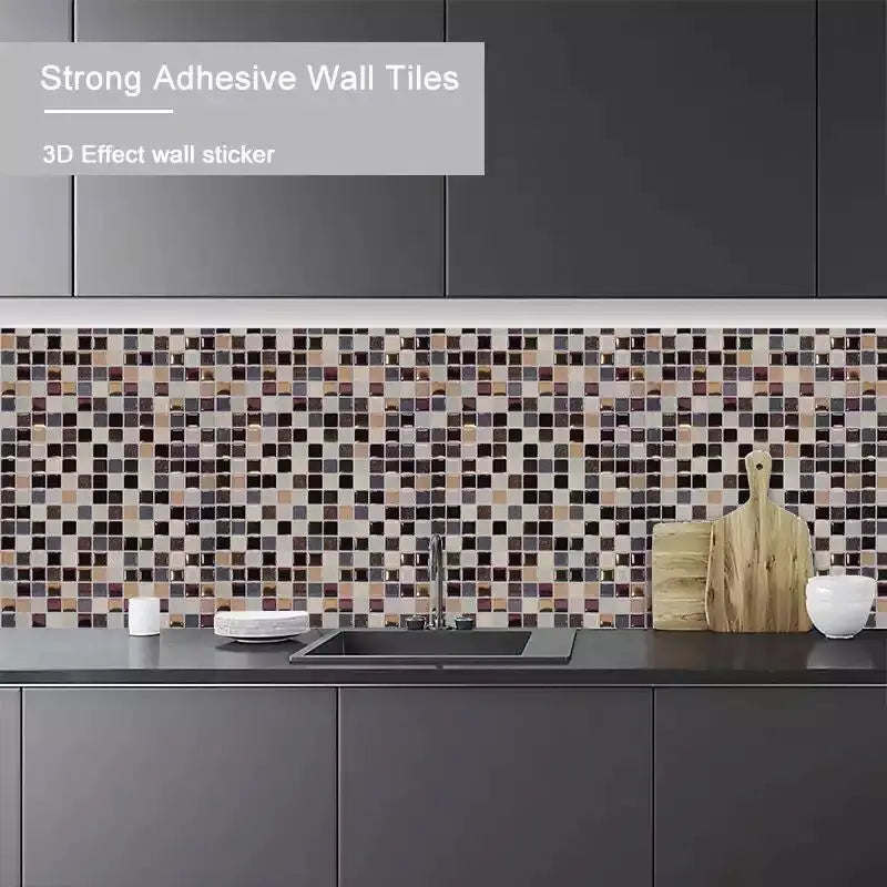 3D Waterproof Self-Adhesive Kitchen Wall Tiles 30x30cm