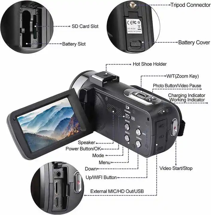 8K Digital Camera for Professional Video Recording