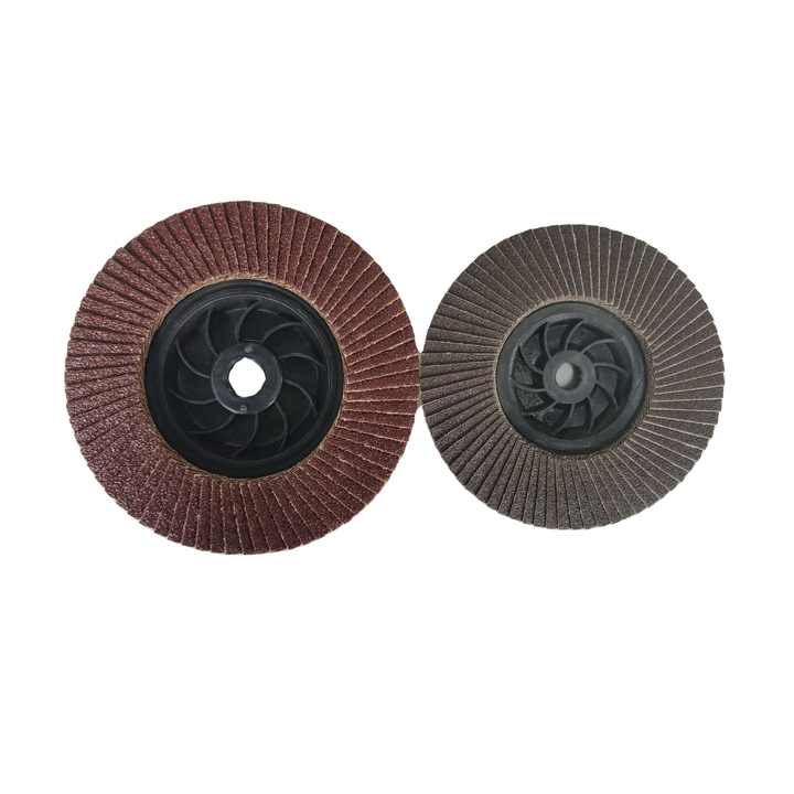 4.5 inch aluminum oxide grinding disc, plastic backing can cut, fast grinding with plastic disc nylon blade, stainless steel 