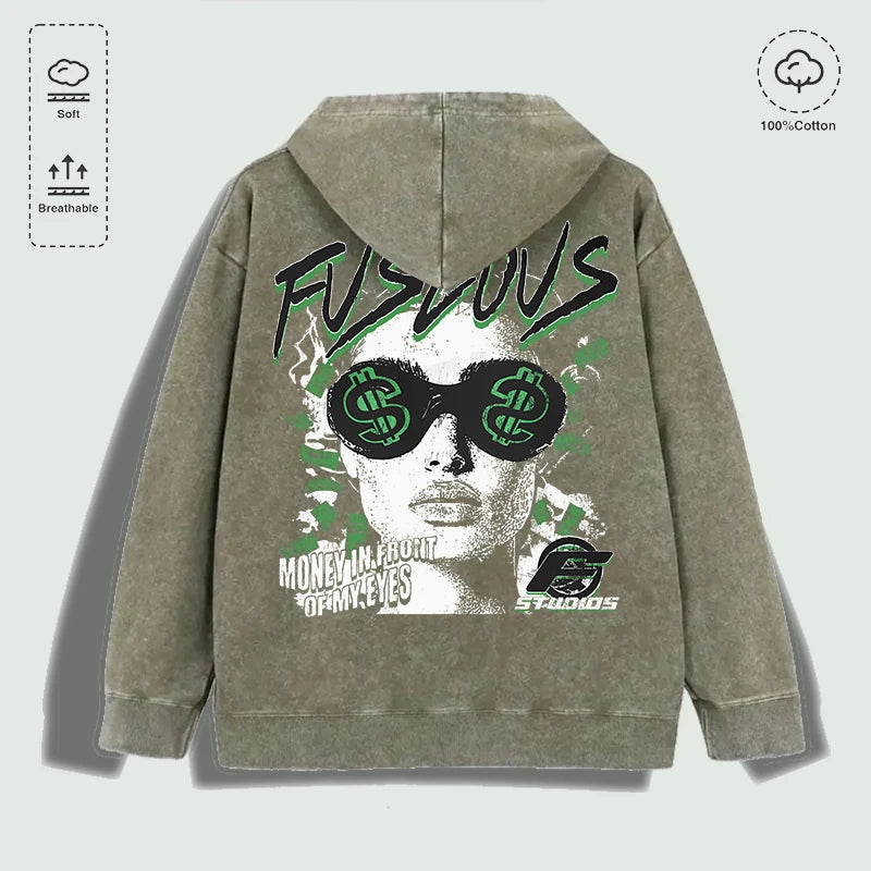 Áo Hoodie Cotton Họa Tiết Tiền Trước Mắt, Đa Màu - Daisan Mart