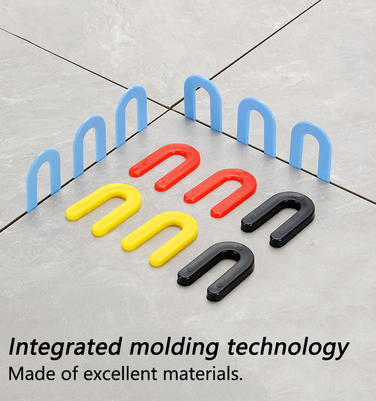 Horseshoe shaped plastic pad for tile isolation 
