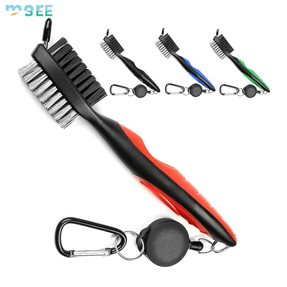 2Ft Retractable Cord &amp; SeeMore Golf Brush with Aluminum Hook